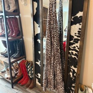 Cheetah halter dress